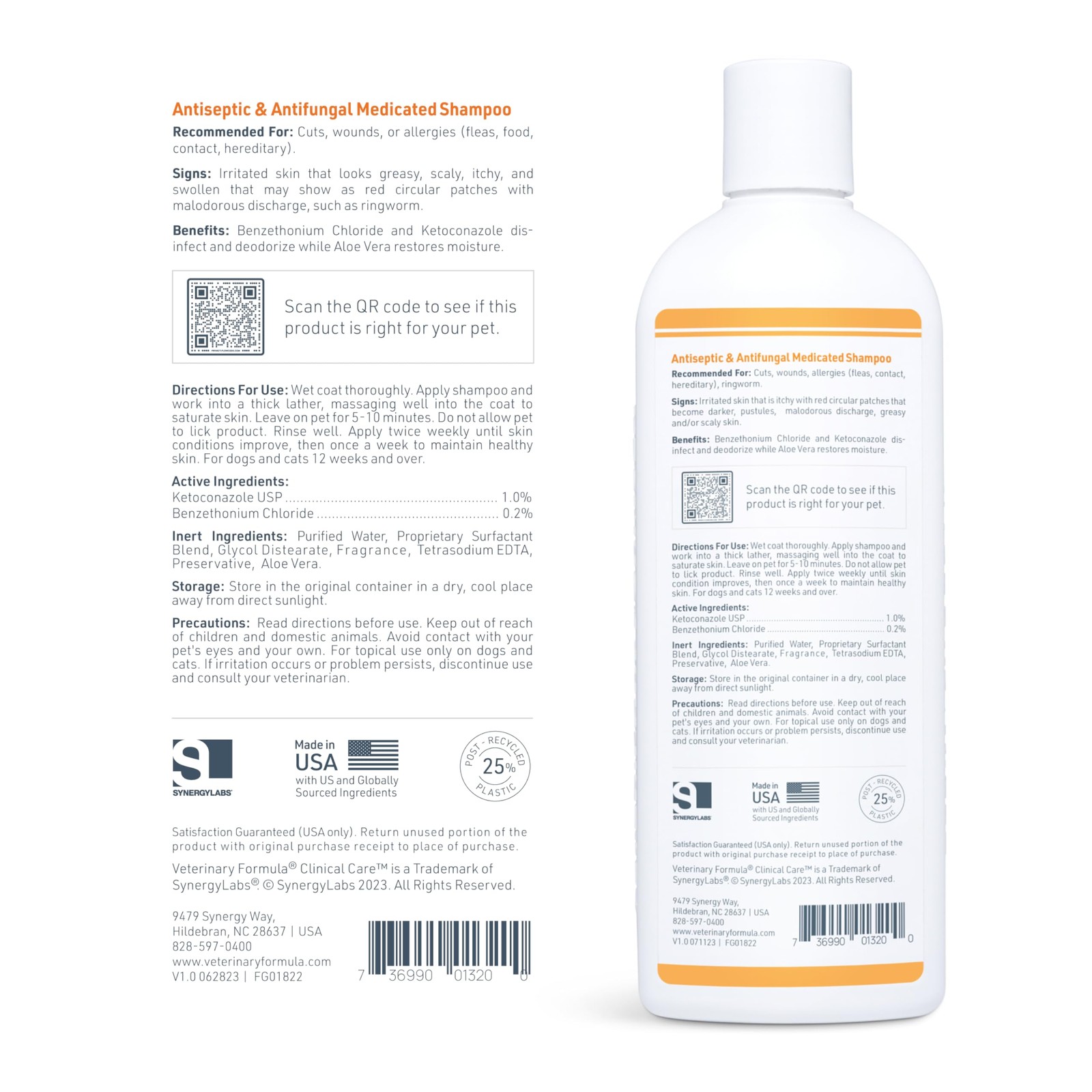 Veterinary Formula Clinical Care Antiseptic and 16 Fl Oz (Pack of 1), White