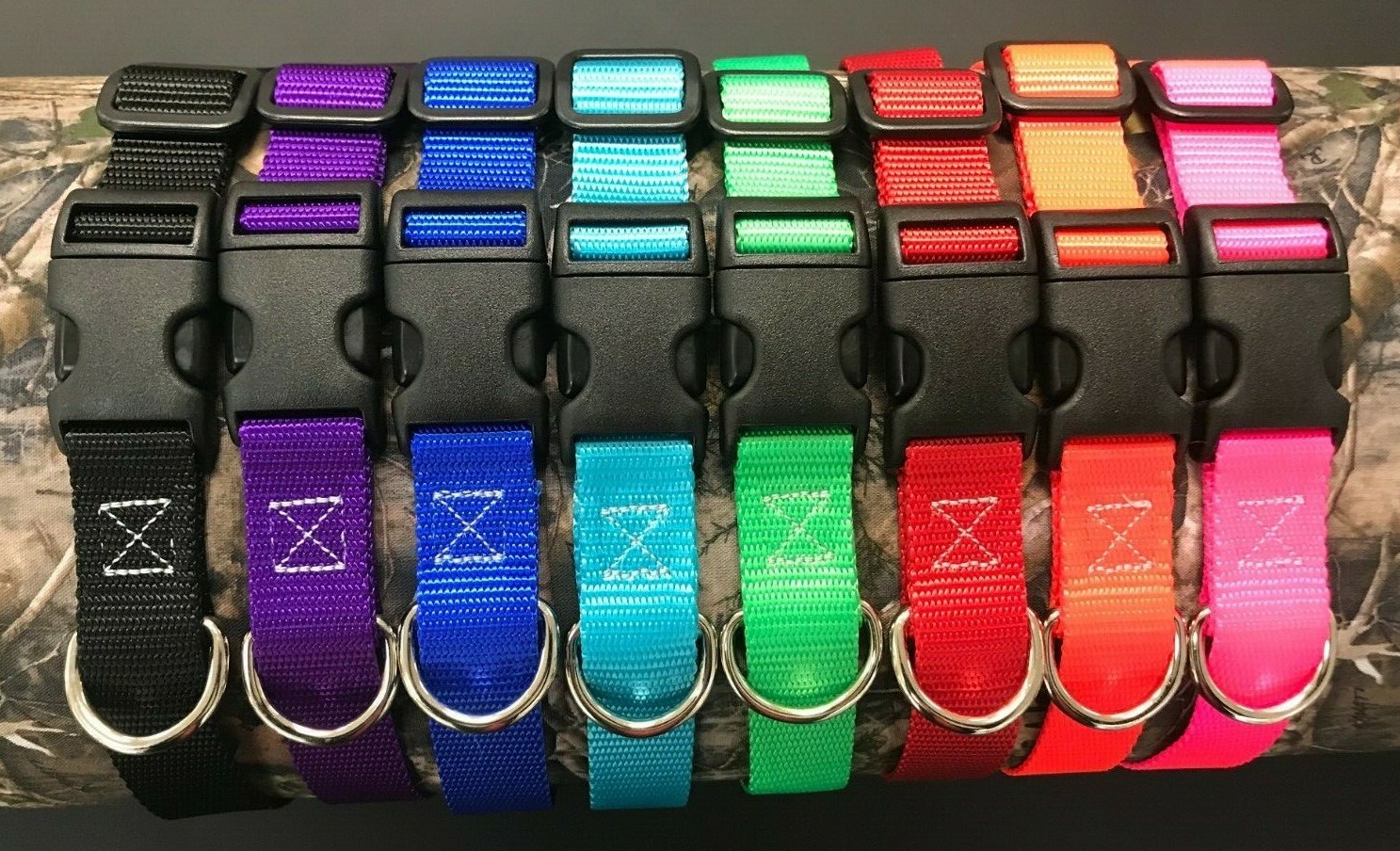 SNOW CREEK – HEAVY DUTY NYLON DOG COLLAR – ADJUSTABLE (MADE IN KY, USA)