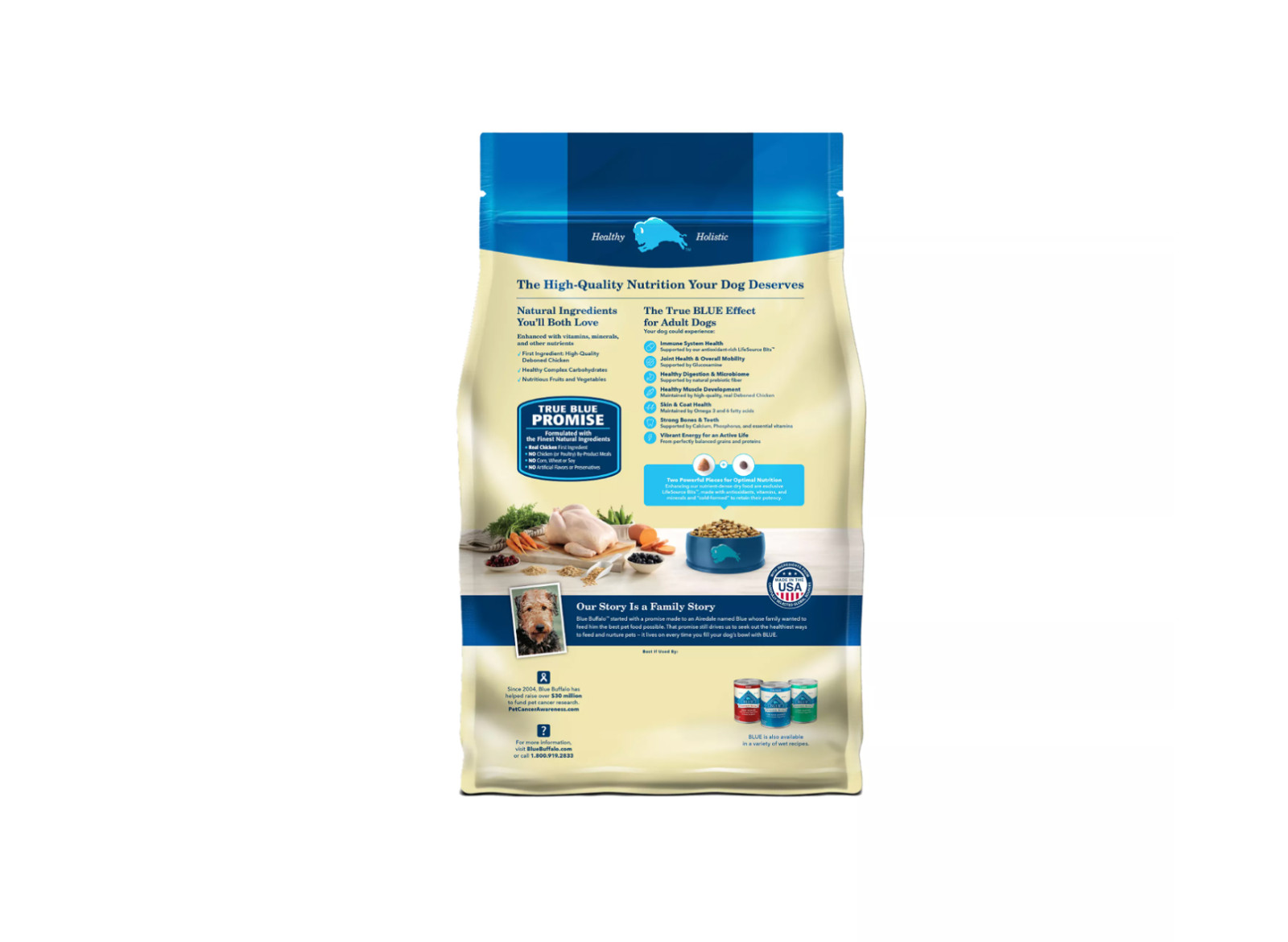 Blue Buffalo Life Protection Formula Adult Dog Food Chicken & Brown Rice 30lb