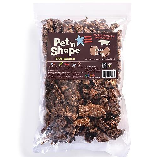 Beef Lung Dog Treats – Made and Sourced in the USA – Training Treat, 1 Pound
