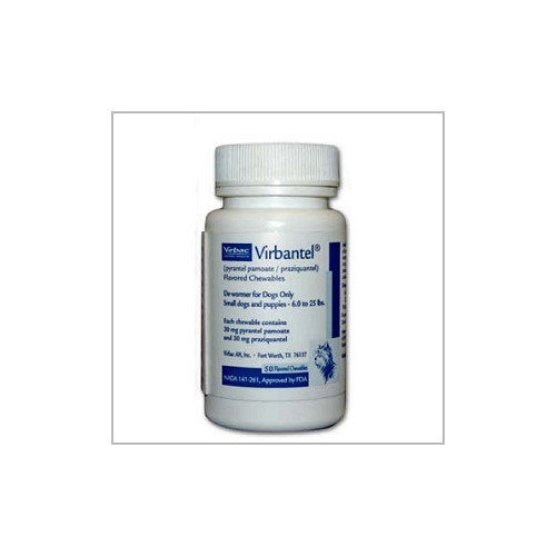 Virbantel Chewable Tablets For Small Dogs & Puppies, Per Tablet