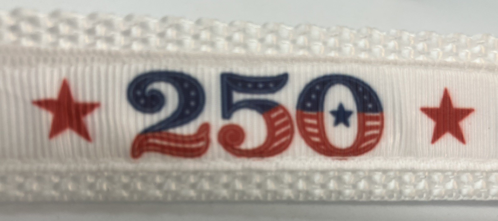 Dog Leaches/Leads Patriotic 250 America Red White Blue On White Handmade Sturdy