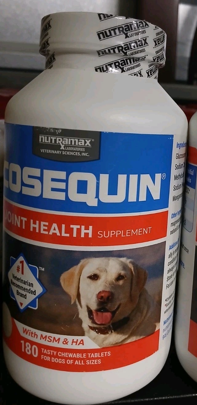 Cosequin Plus MSM Joint Health for Dogs – 180 Chewable Tablets Exp 2028