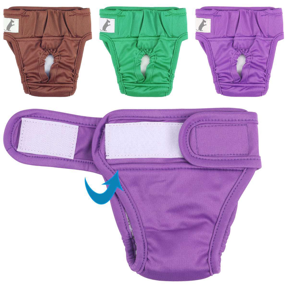 3PACK Female Dog Diapers Cat Waterproof Leak Proof Washable Reusable S M L 2XL