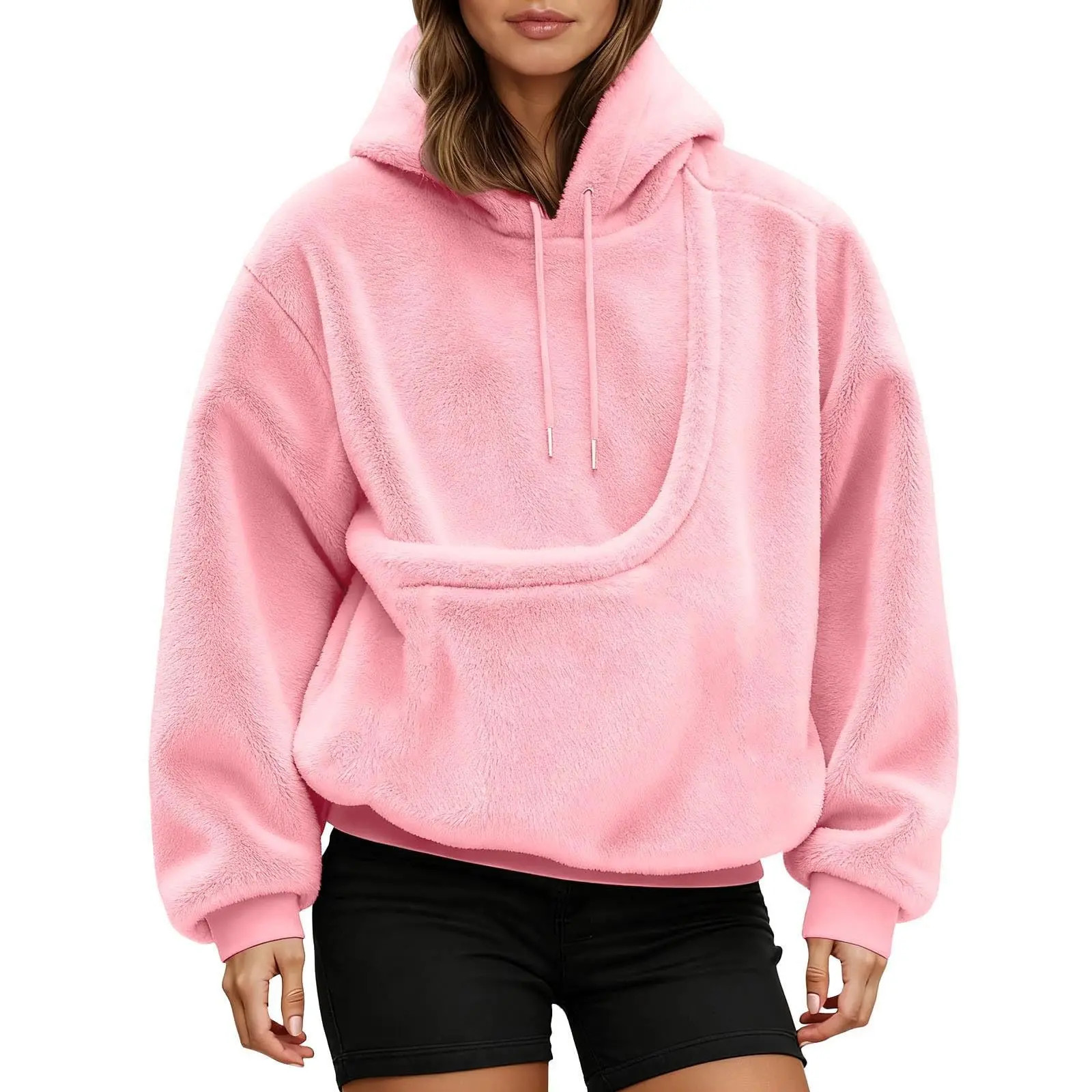 Unisex Pet Carrier Hoodie Cat Dog Bag Long Sleeve Sweatshirt Multiple Colors
