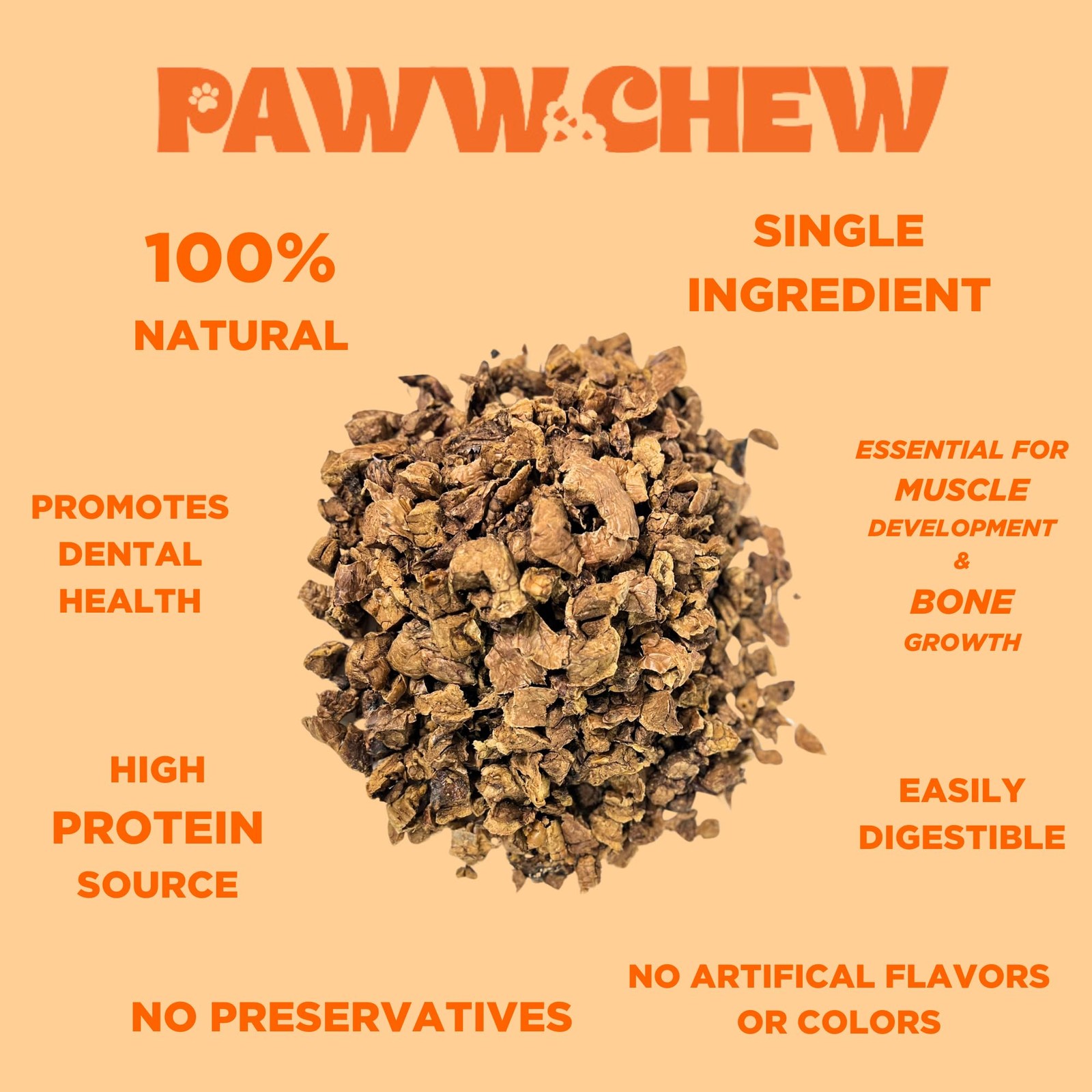 Beef Lung Dog Treats – 100% Natural, Single Ingredient, (2.5 Pound) Made in t…