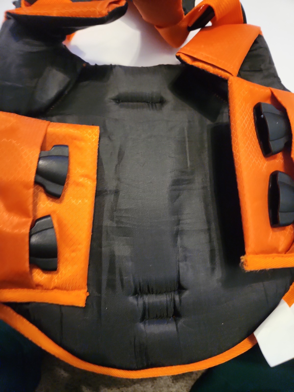 Dog Medium Life Jacket Waterproof Flotation High Viz Orange