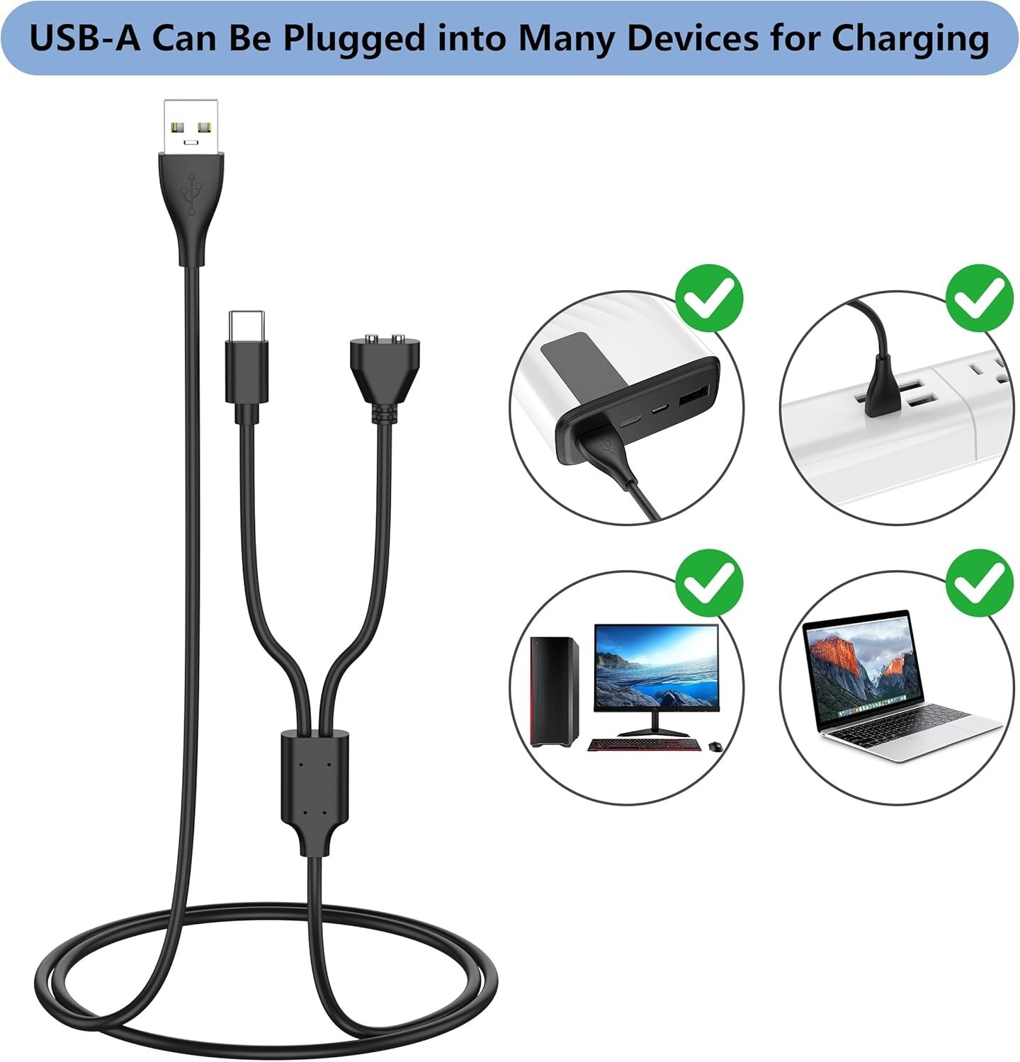 Durable 2-in-1 Charging Cable for Delupet/Yawpet/Jugbow Collar – Fast & Reliable