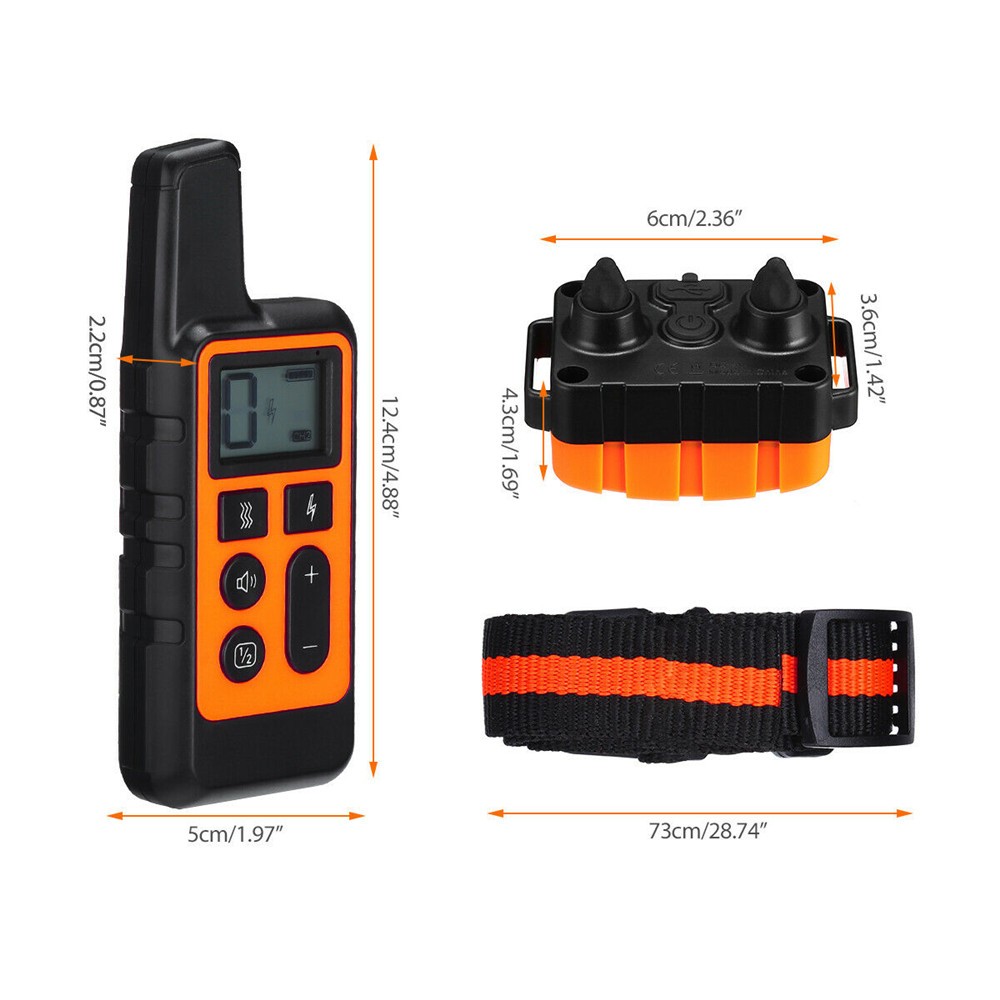 2700 FT Dog Training US Collar Rechargeable Remote Shock PET Waterproof Trainer