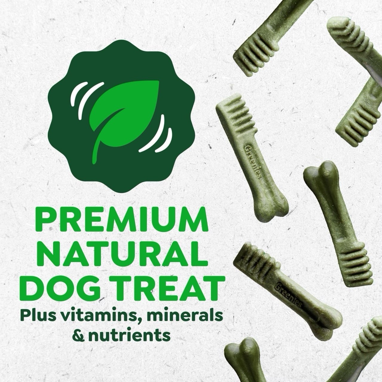 Greenies Vet-Recommended Natural Dental Dog Treats, Regular Size, 36 oz