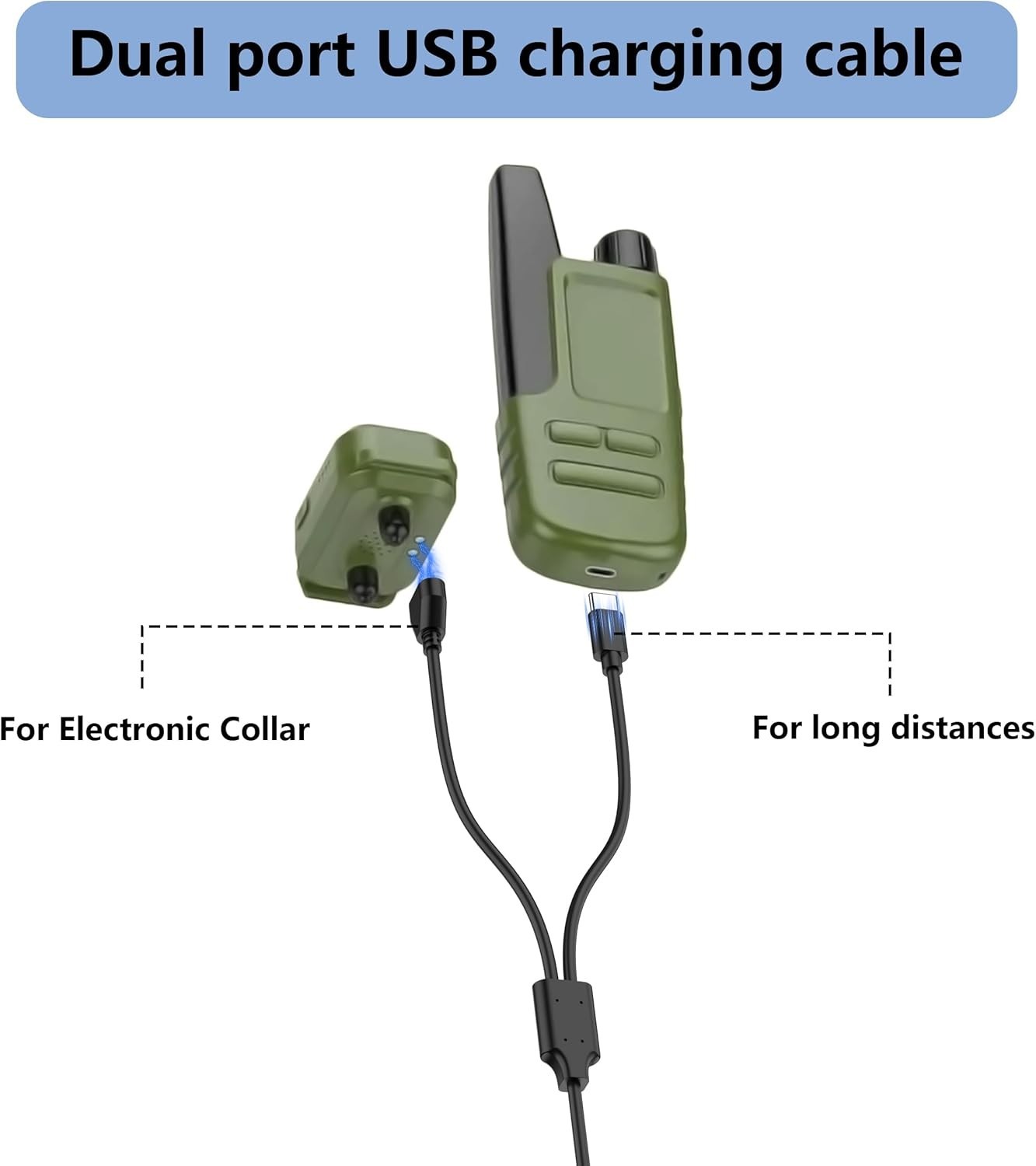 Durable 2-in-1 Charging Cable for Delupet/Yawpet/Jugbow Collar – Fast & Reliable