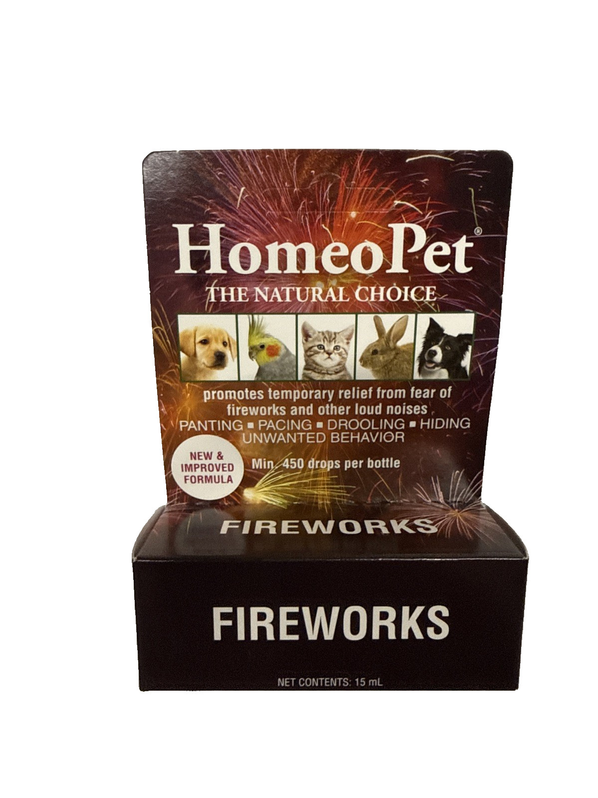 Homeo Pet Anxiety TFLN Natural Choice Drops, Small Animal Supplement, 15ml