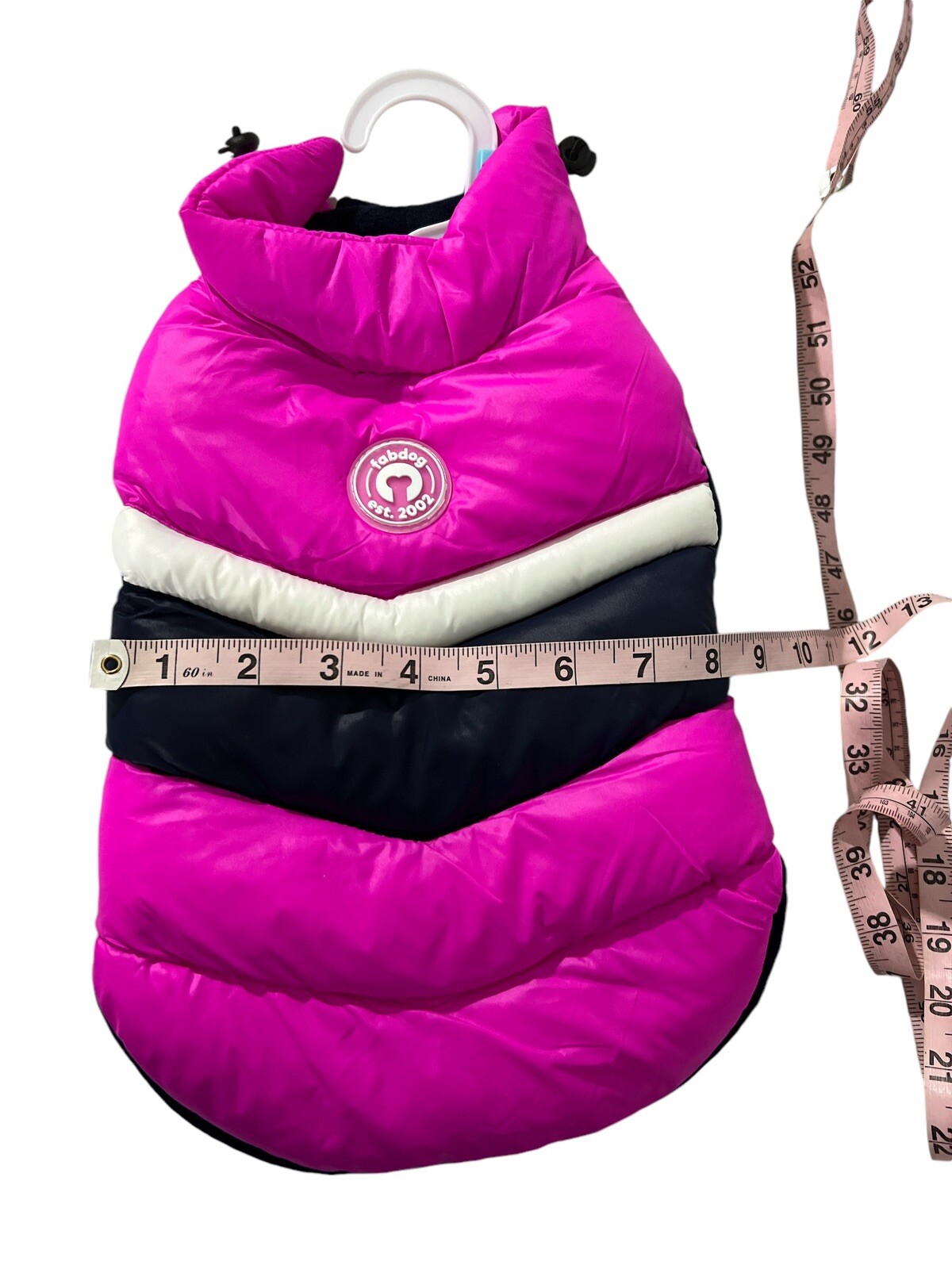 Fabdog Pet Apparel Dog Puffer Jacket Coat Pink Size SMALL New