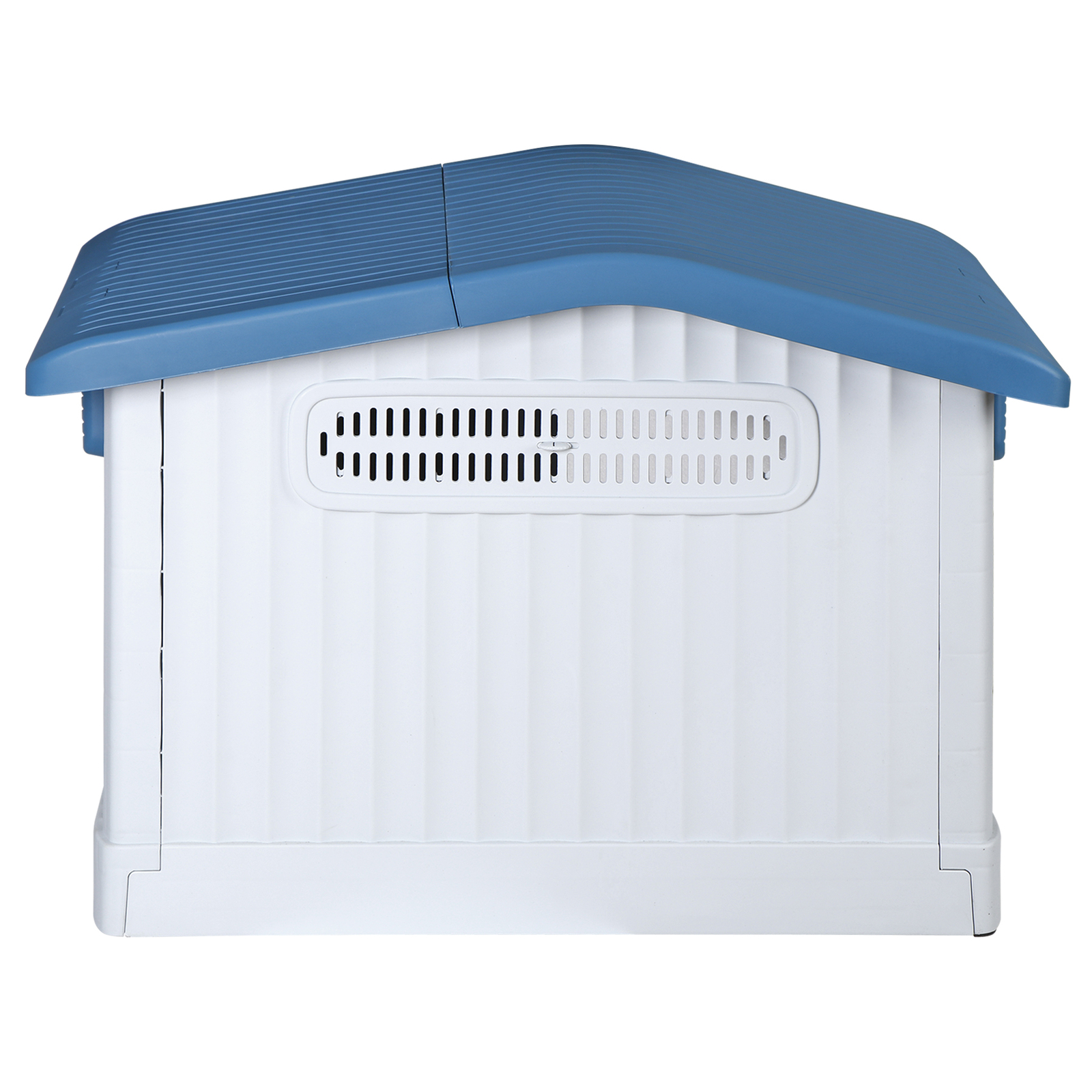 Large Plastic Dog House Indoor Outdoor Dog Kennel Waterproof Puppy Shelter Blue