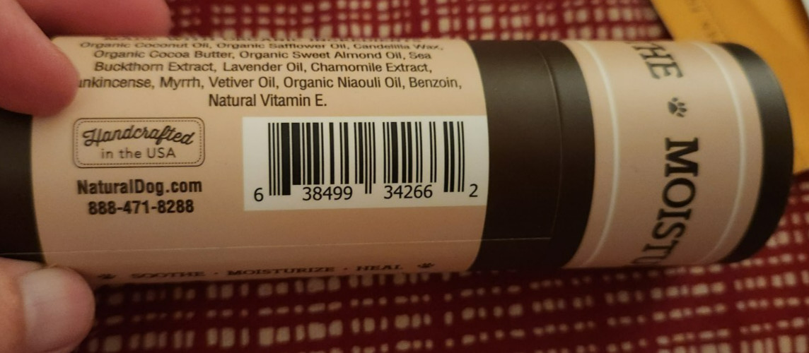 Natural Dog Company Skin Soother – Organic, All-Natural Healing Balm Stick 2 oz.