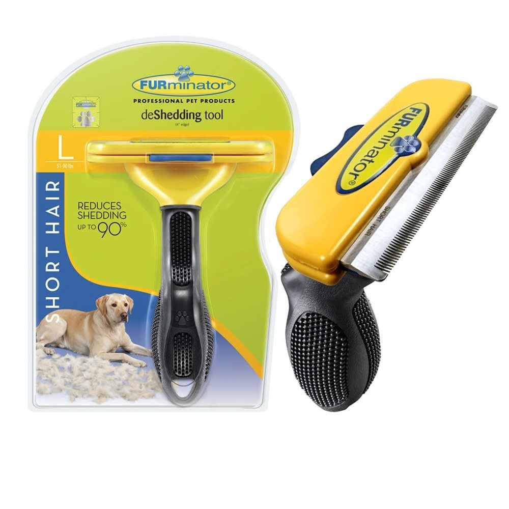 Furminator Dog De-Shedding Tool, Grooming Tool For Dogs, Large, Short Hair
