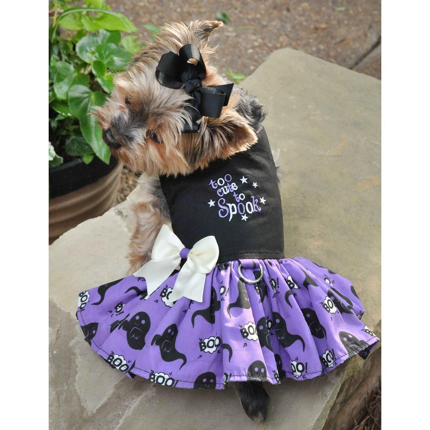 Doggie Design Halloween Dog Harness Dress – Too Cute to Spook XS-S-M-L-XL