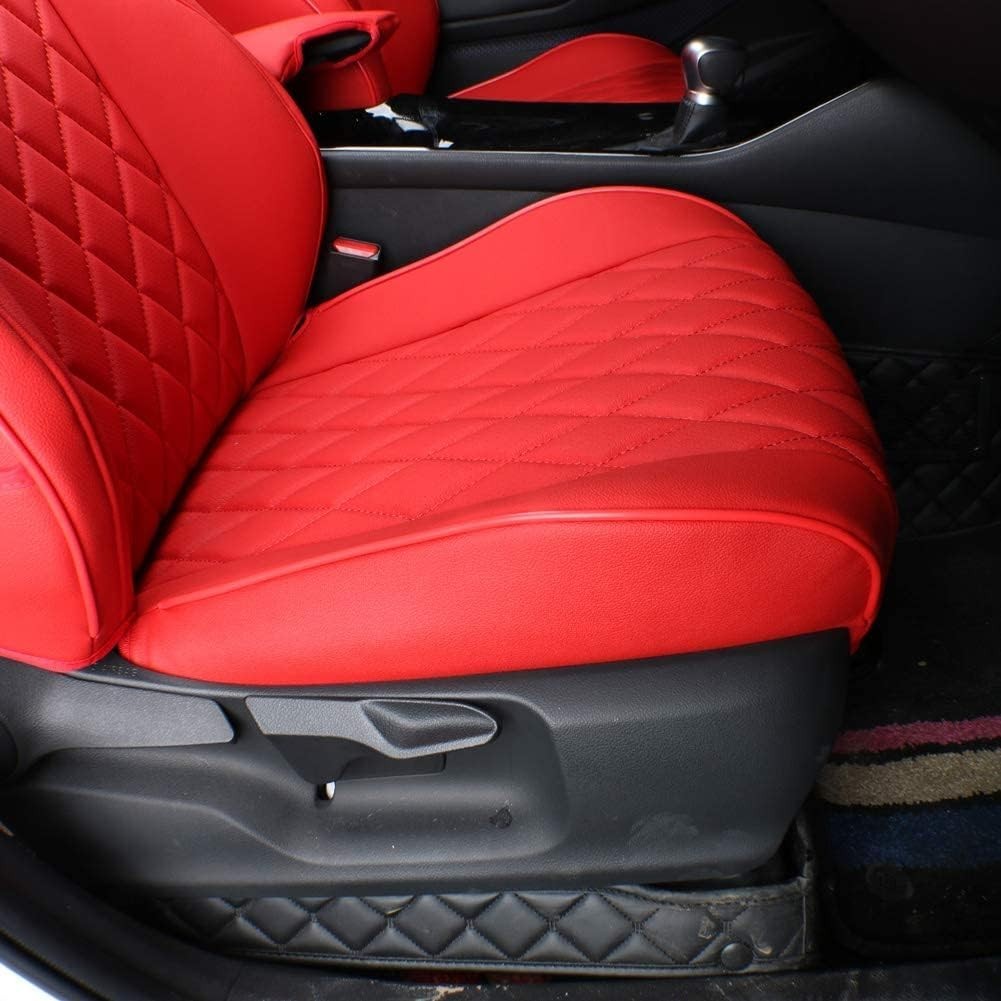 EKR Custom Fit 2018-2022 Honda Accord Seat Covers 5-Seater Full Set Leather Red