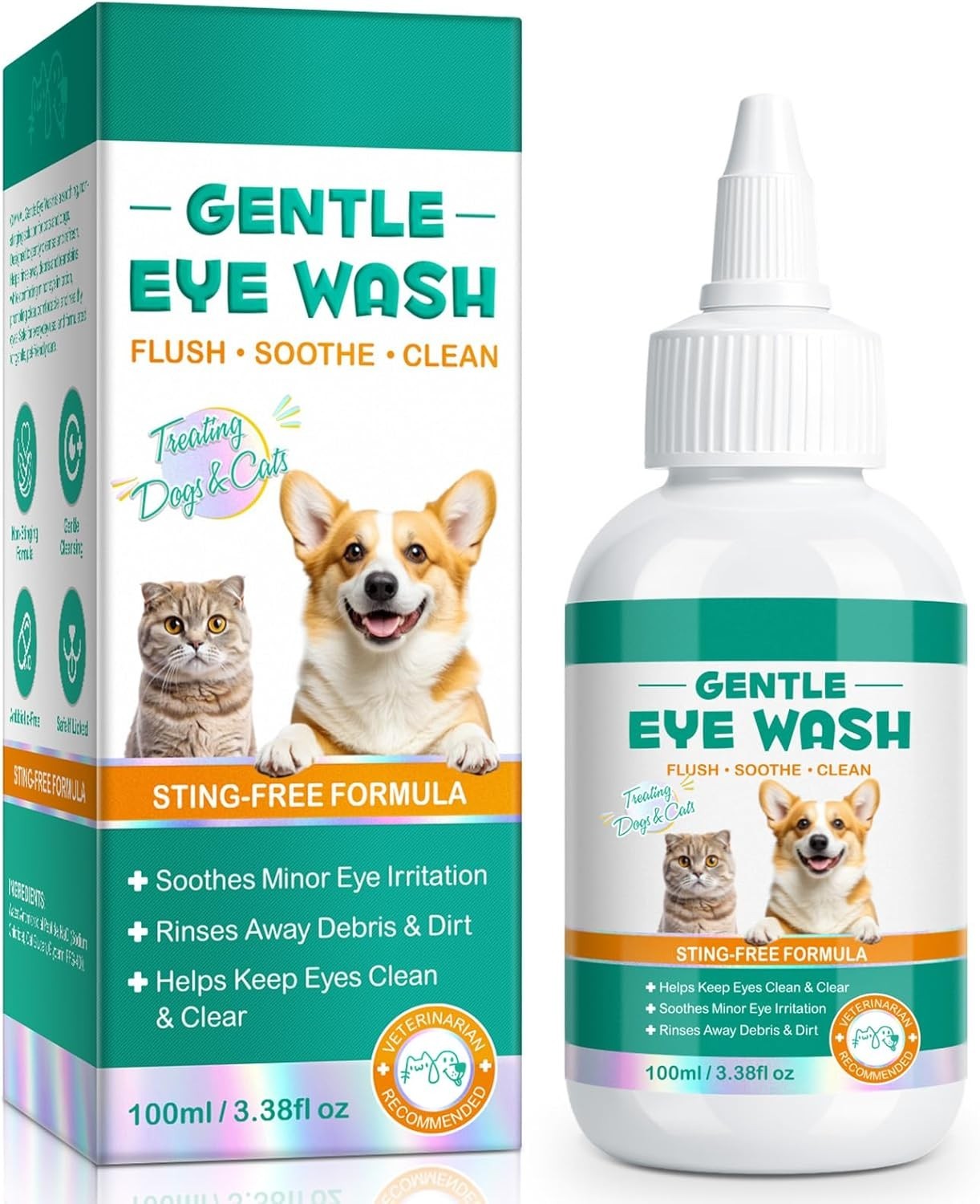 Dog Eye Drops, Eye Infection Treatment for Dogs and Cats,Soothe Infection ,100ml