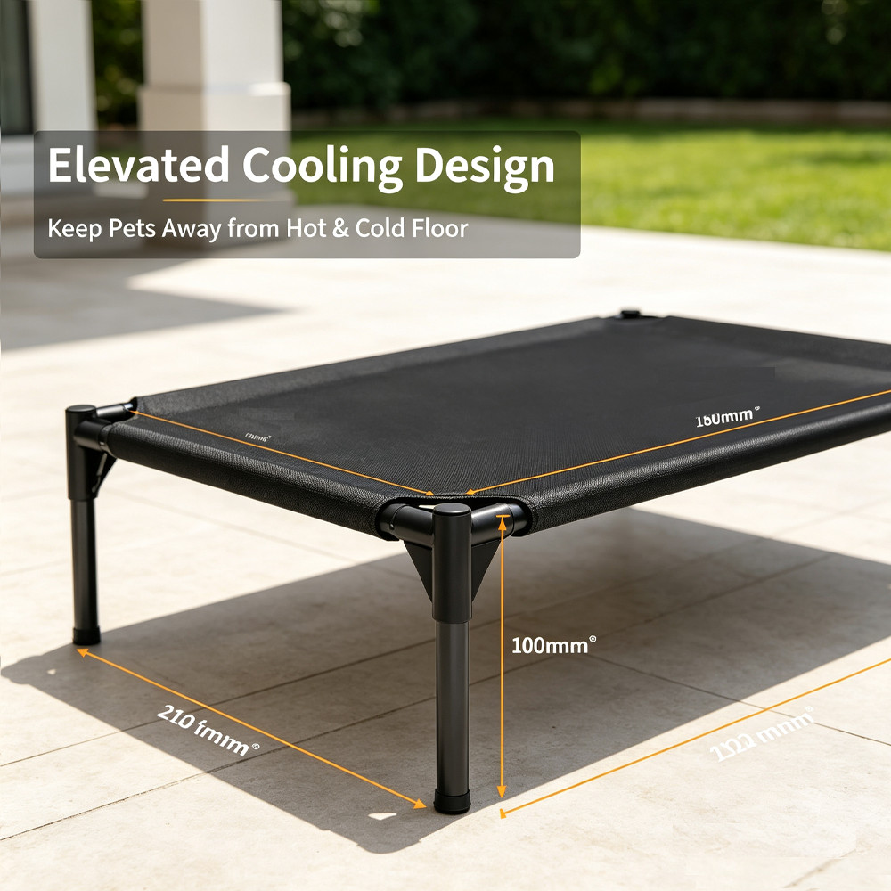Elevated Dog Bed Pet cot for Large Dog Portable Raised Dog Cot Indoor and Outd