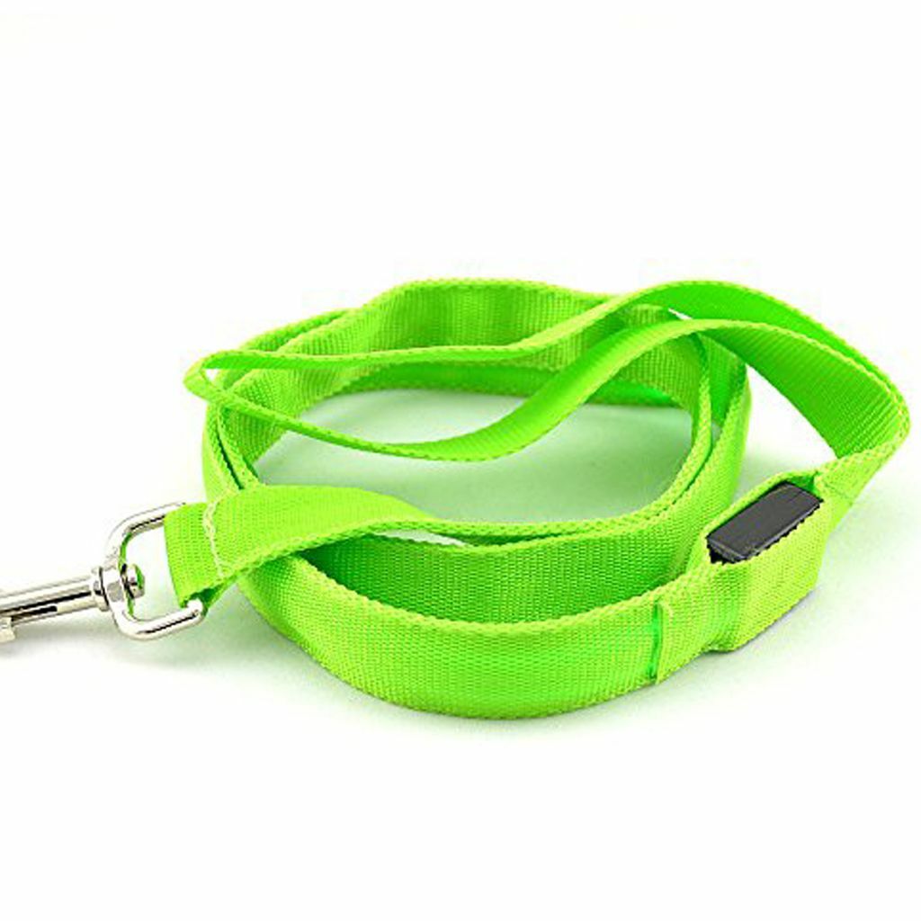 USB Rechargeable LED Dog Light Up Safety Collar Night Glow Adjustable Bright USA