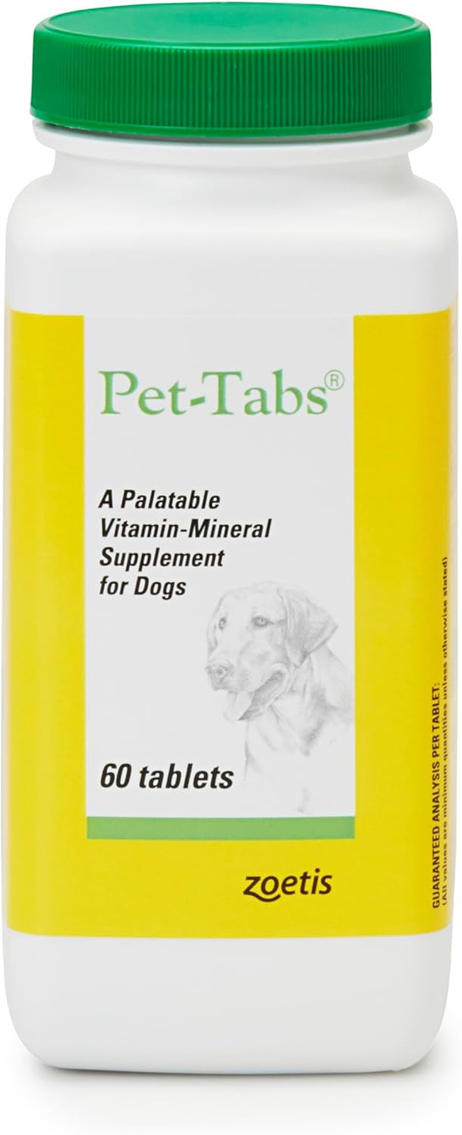 Multivitamin and Mineral Supplement for Dogs, Chewable Tablet, 60 Count Bottle
