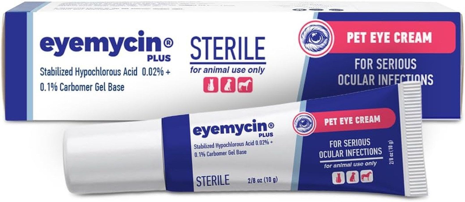 EYEMYCIN Pet Eye Health for Dogs, Cats, Cattle, Sheep, Horses, Birds and Puppies