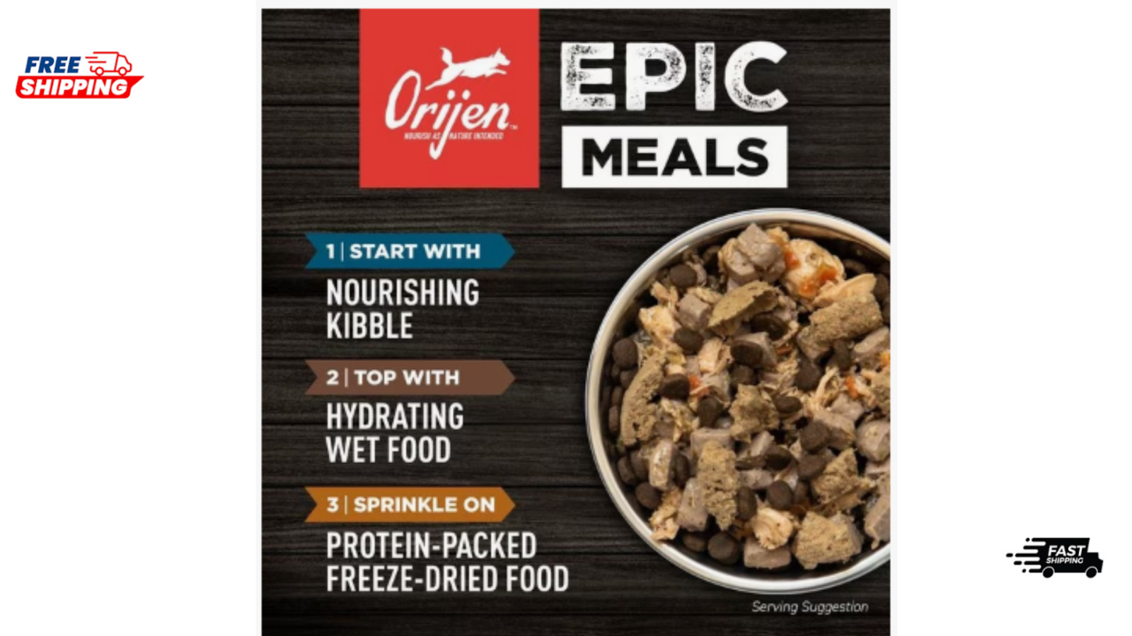 ORIJEN Grain Free, Original, High Protein, Fresh & Raw Animal Ingredients Dry Do