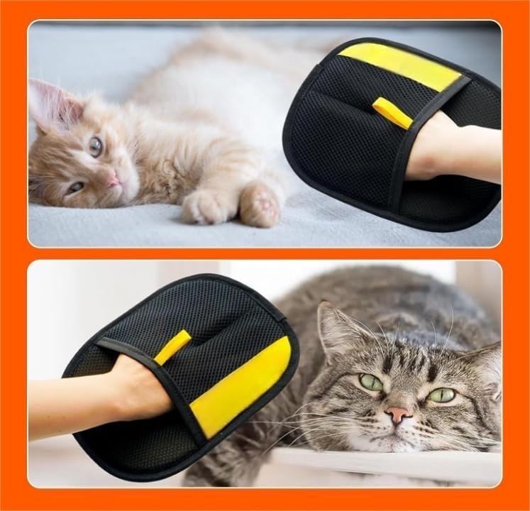 2PACK Glove Cat Grooming Gloves Cat Hair Remover New Pet Dog Hair Remover Glove