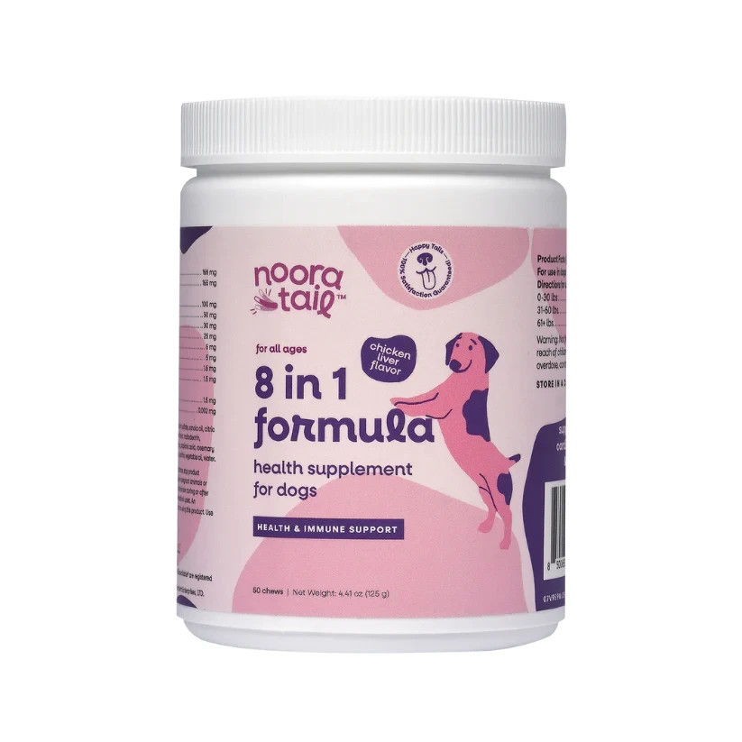 Noora 8-in-1 Dog Supplement Chews for Joints Heart Immune Skin Digestive Health
