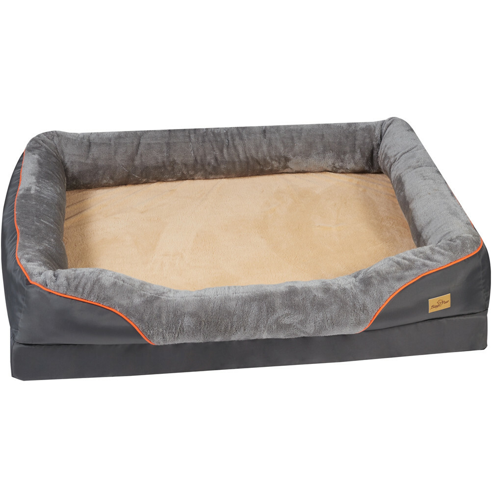 Washable Thicken Dog Bed Extra Large Pet Bed with Bolster Comfort Pet Basket XXL
