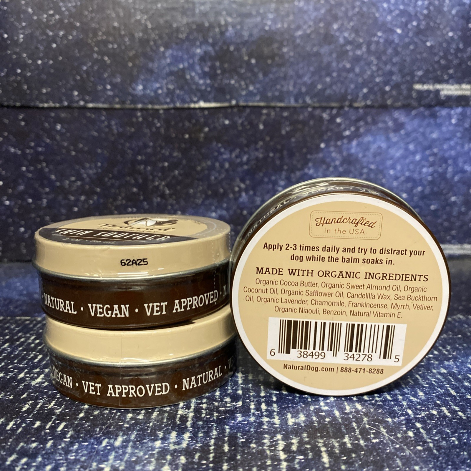 3 X Natural Dog Company – Skin Soother For Hot Spots Rashes Dry Skin, 2 oz each