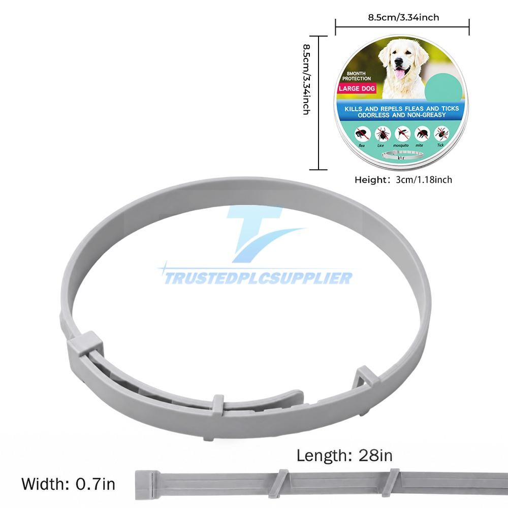 Dog collar Flea and Tick 8 Months Protections Adjustable Pet Collar for Dogs