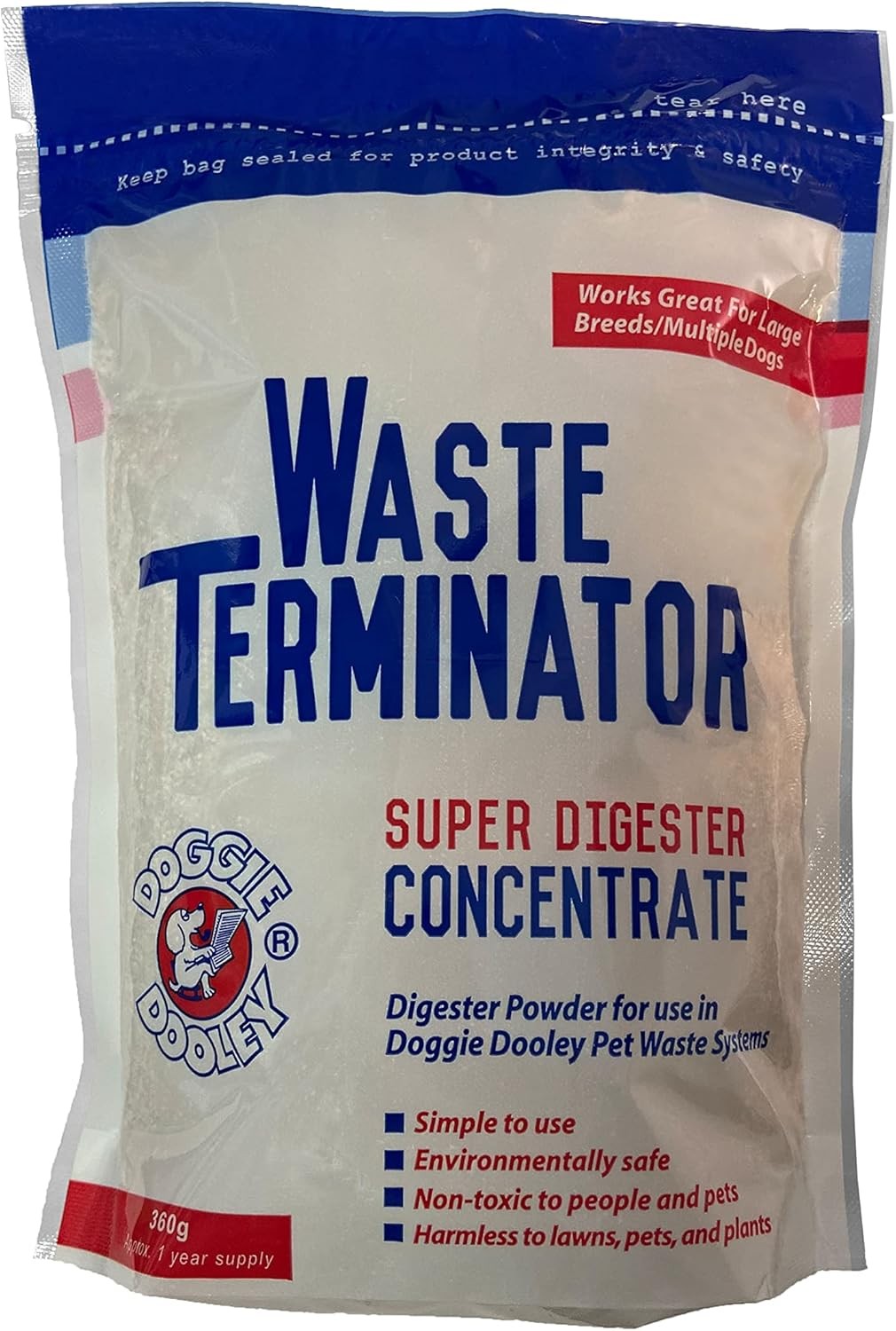 Doggie Dooley 3116 Waste Terminator, 1-Year 12.69 Ounce (Pack of 1), Tan