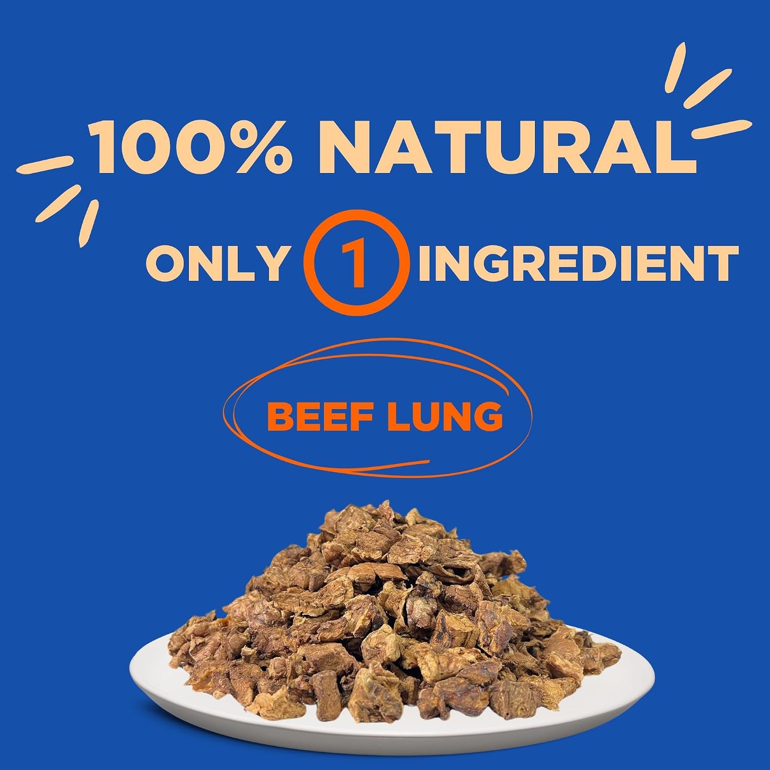 PAWW CHEW Beef Lung Dog Treats – 100% Natural, Single Ingredient, (1 Pound) Made