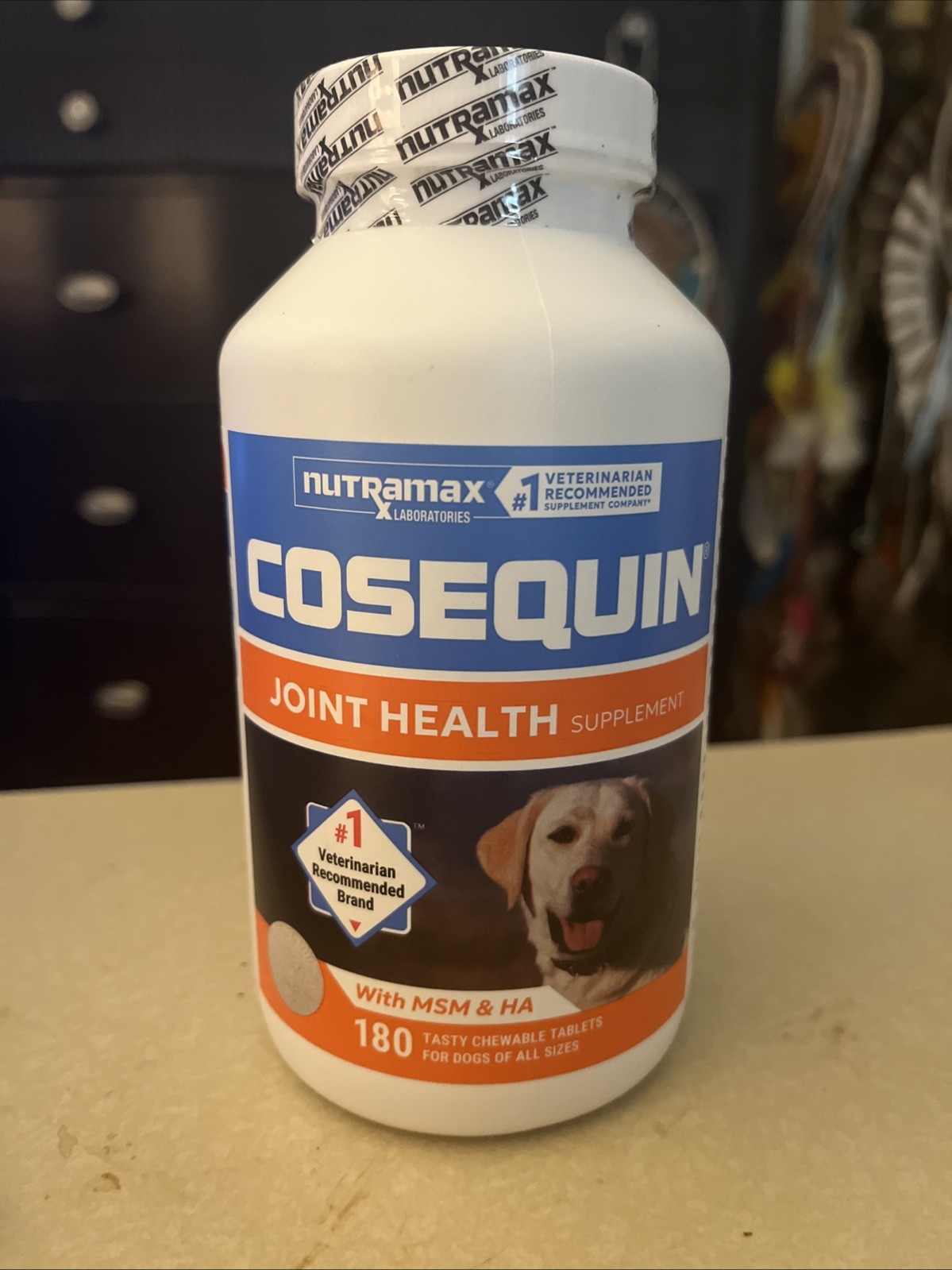 Cosequin MSM Joint Health Supplement for Dogs – 180 Chewable Tablets