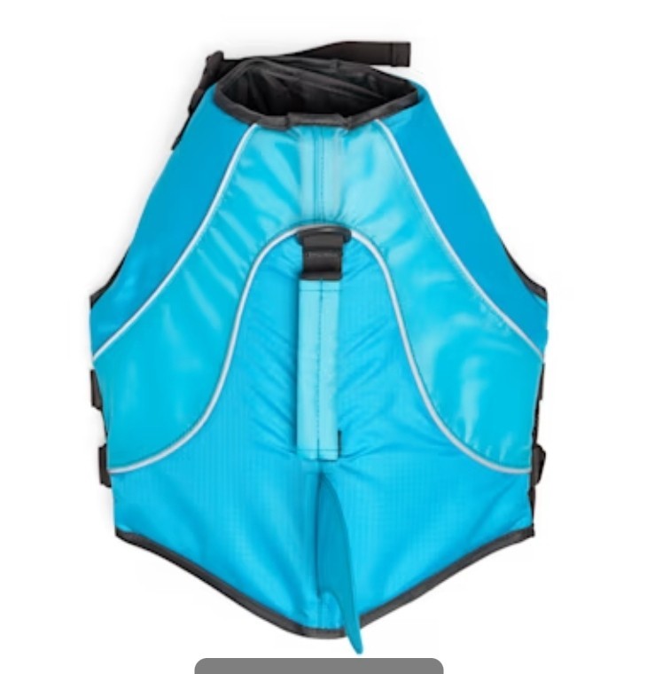 Youly Dog Shark Float Floatation Vest XS Xtra Small Blue Gray
