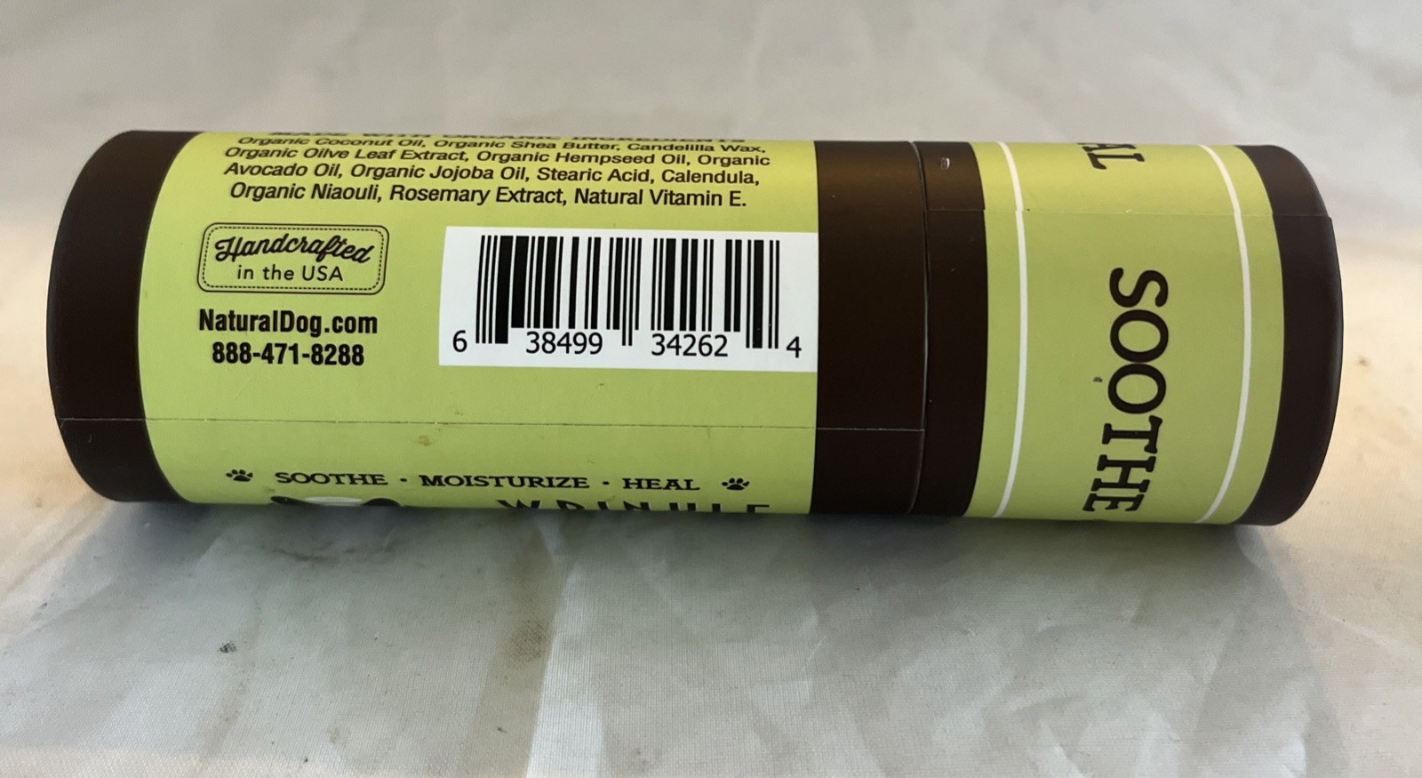 Natural Dog Company 2 oz Skin Soother Stick Organic Healing Balm for Dogs