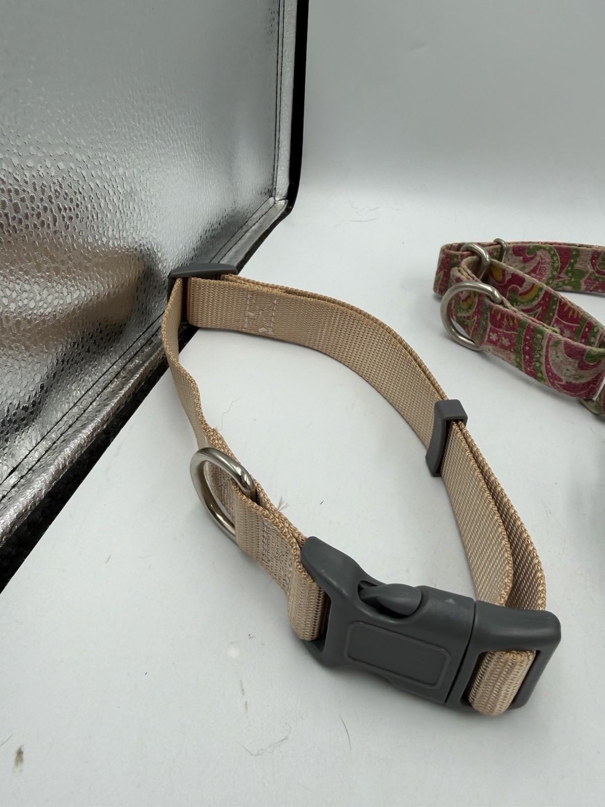 Lot Of 4 Used M/L/XL Dog Collars Training Etc – 1 Martingale