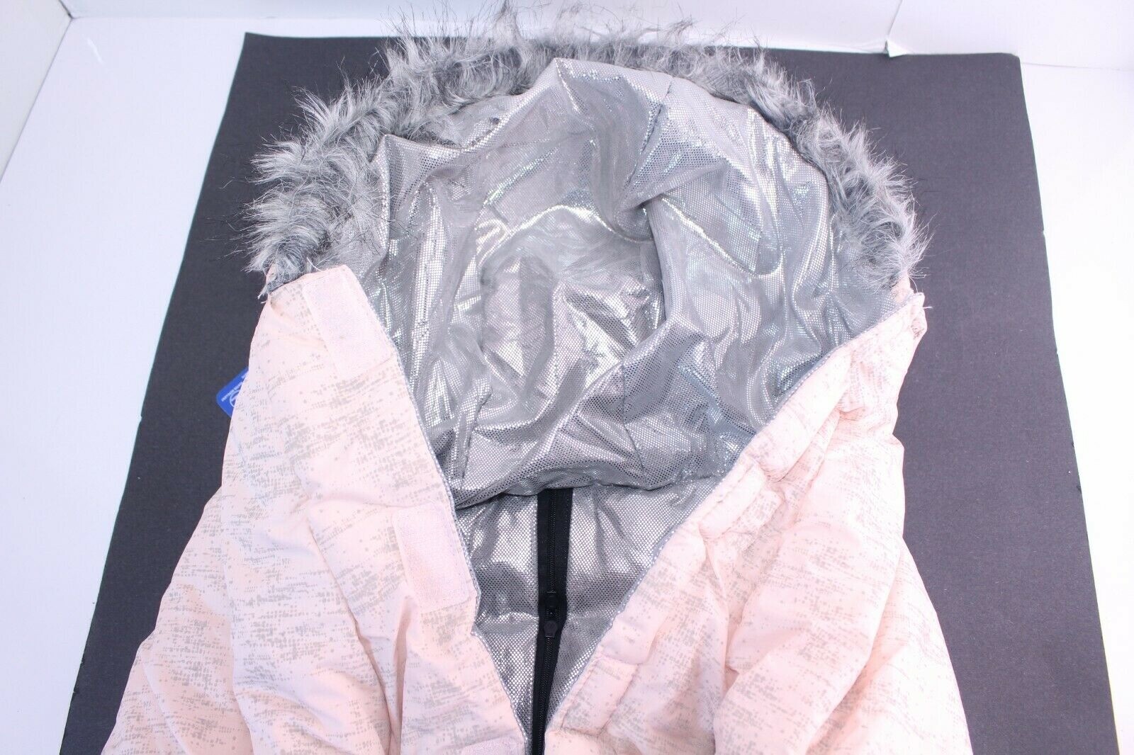 Top Paw Dog Winter Coat XXL Pink Gray Insulated Ultra Reflective Hooded