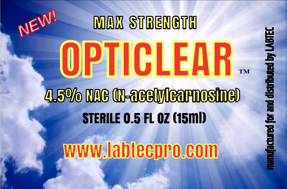 Cataract Eye Drops with 4.5% NAC, N-Acetylcarnosine 15ml Vial 2 pack!