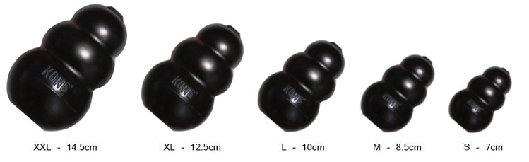 KONG¹ EXTREME BLACK Original Rubber Dog Chew S/M/L/XL/XXL FREE SHIPPING