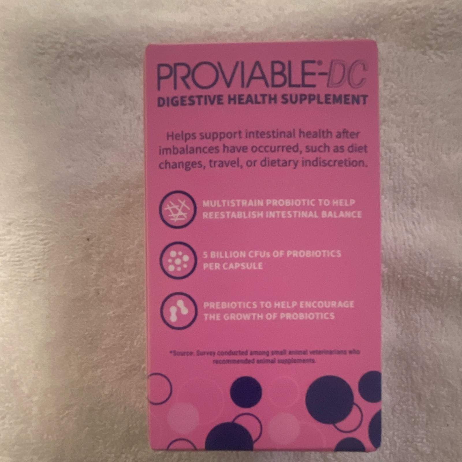 Nutramax Laboratories Proviable-DC Digestion Aid Capsules 80 Ct Dogs/Cats