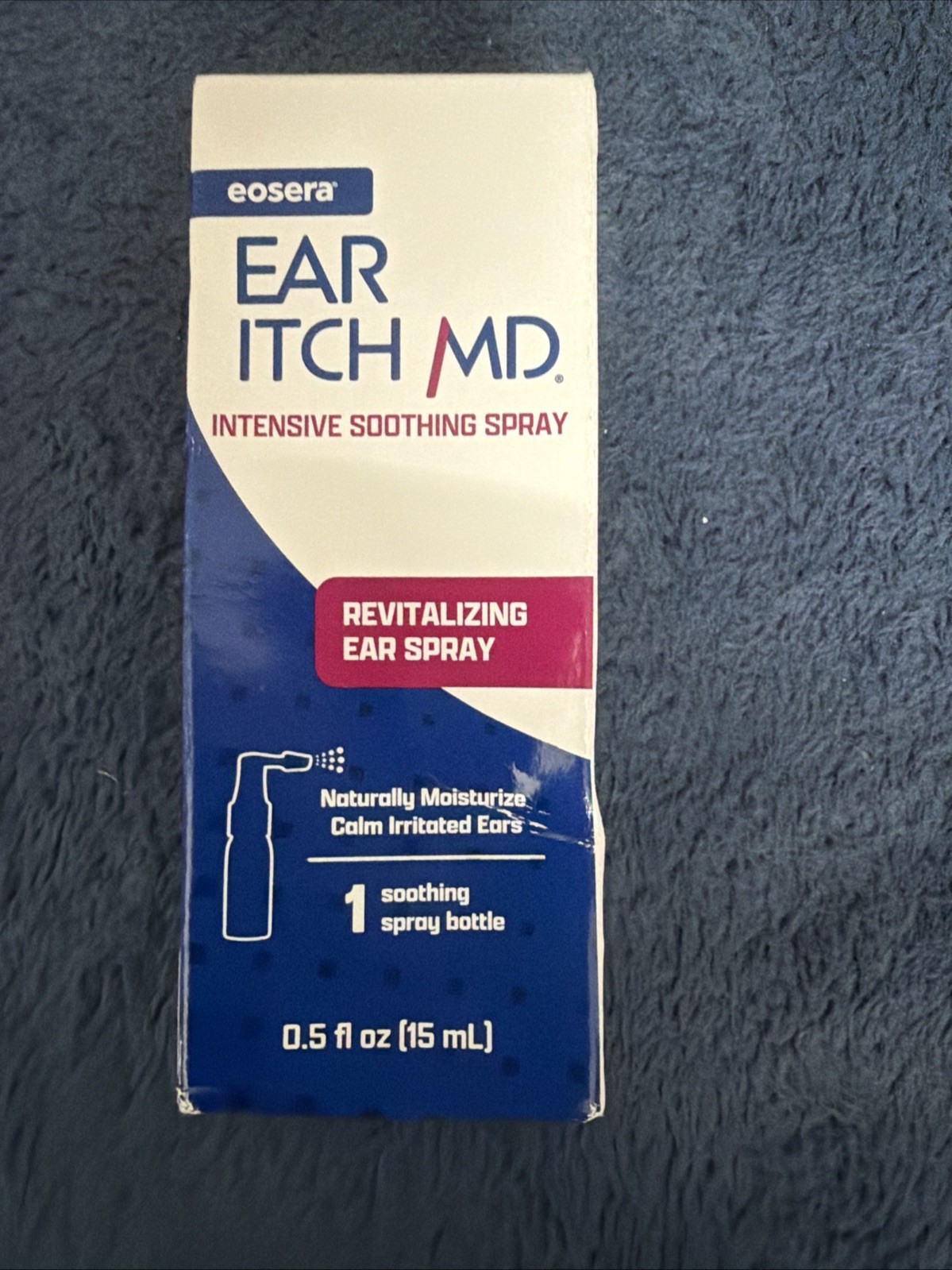 eosera® Ear Itch MD® – Drops for Itchy Ears | Dry Relief 15 mL, Navy