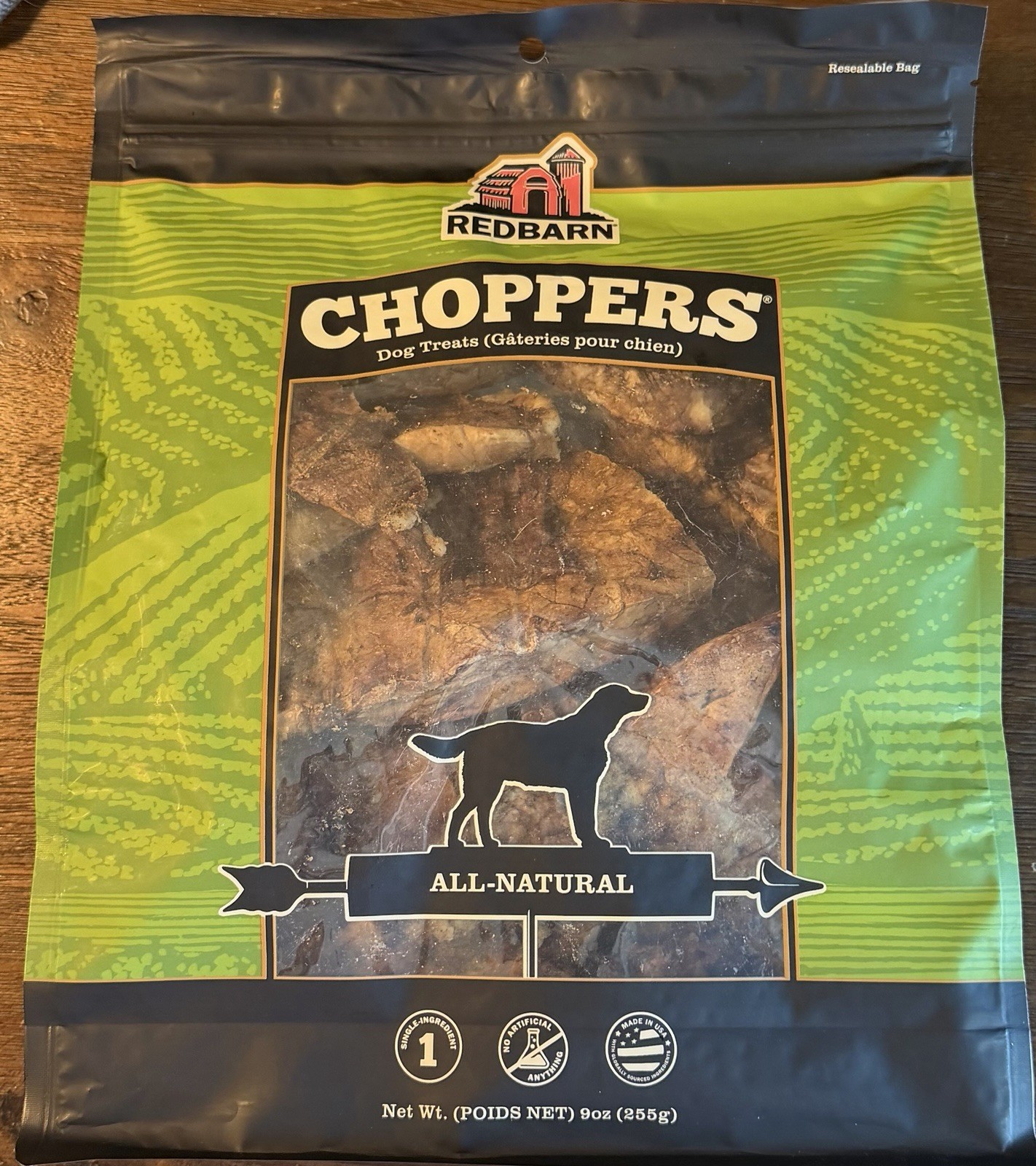 Redbarn Choppers Dog Chew Treats Natural Beef Lung Grain Free Dental Health 9 Oz