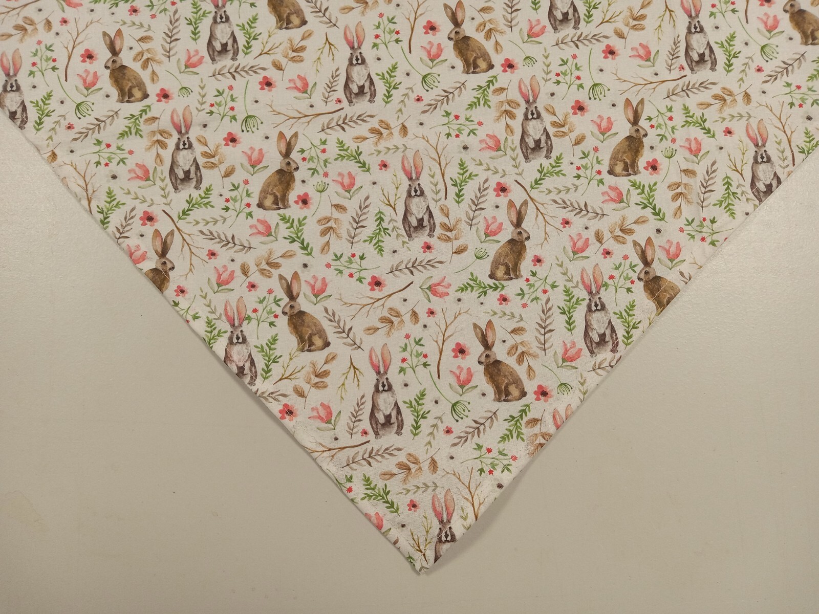 Dog Bandana/Scarf, Tie On, Easter, Rabbits, Spring, XS, S, M, L, XL