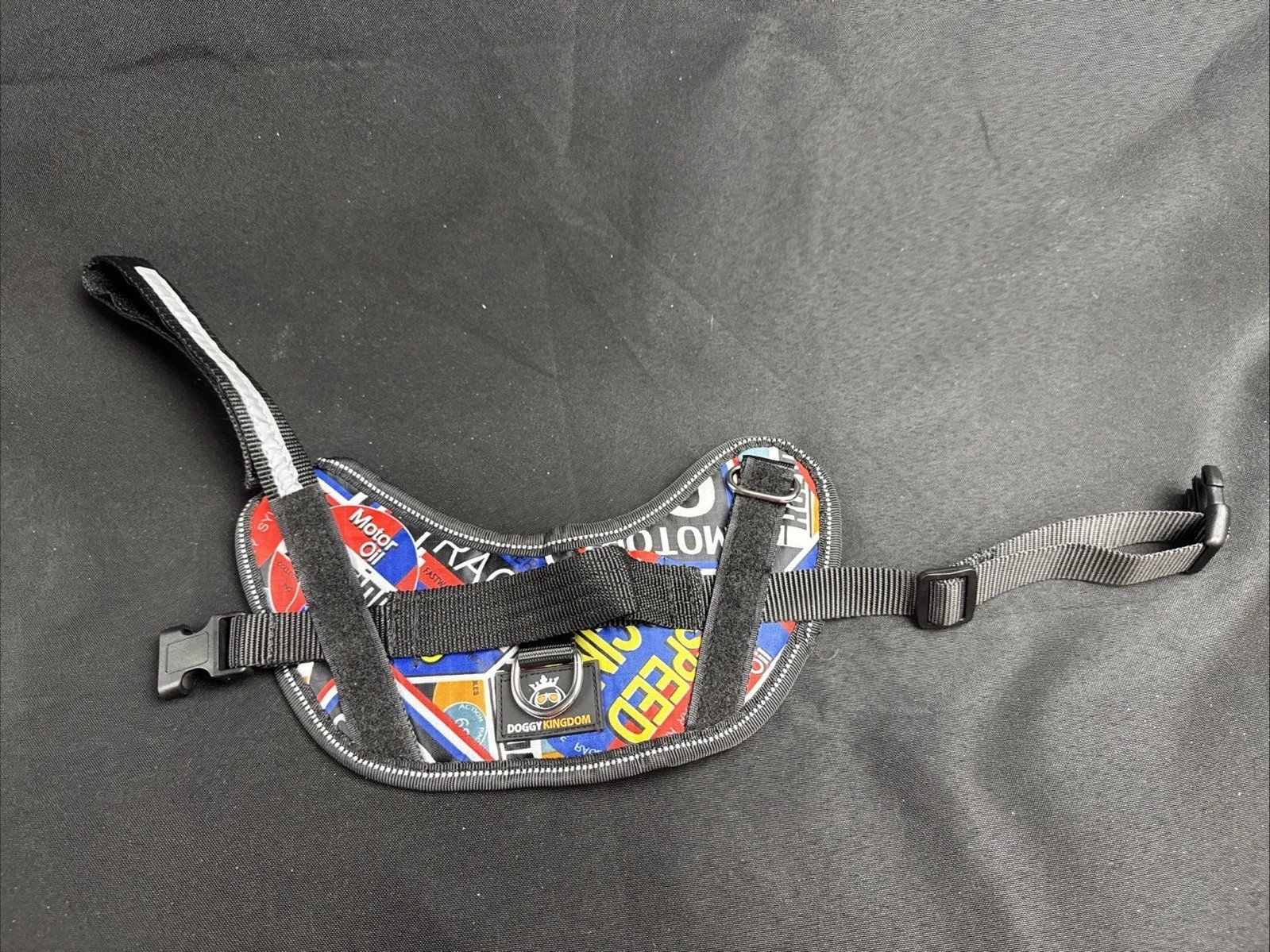 Doggy Kingdom Xtra Small No Pull Dog Harness Motor Sport Print