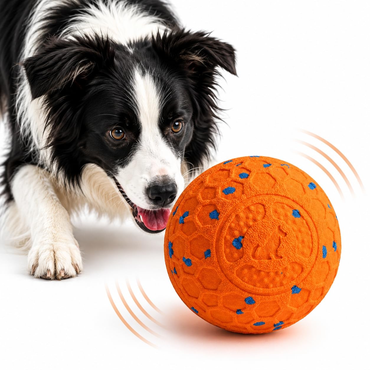 Interactive Dog Ball for Medium & Large Dogs, Automatic Moving Dog Toy with M…