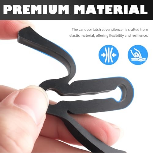 4PCS Car Door Shock Absorber,Upgraded Car Door Lock Cover Pad with Force
