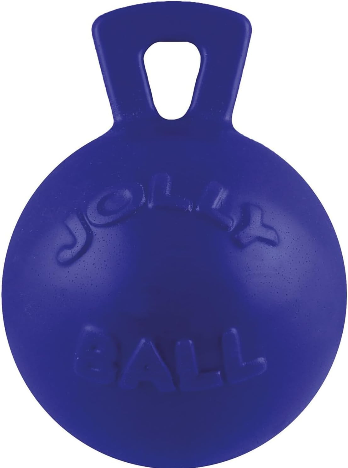 Jolly Pets Tug-n-Toss Heavy Duty Dog Toy Ball with Handle, 8 Inches/Large